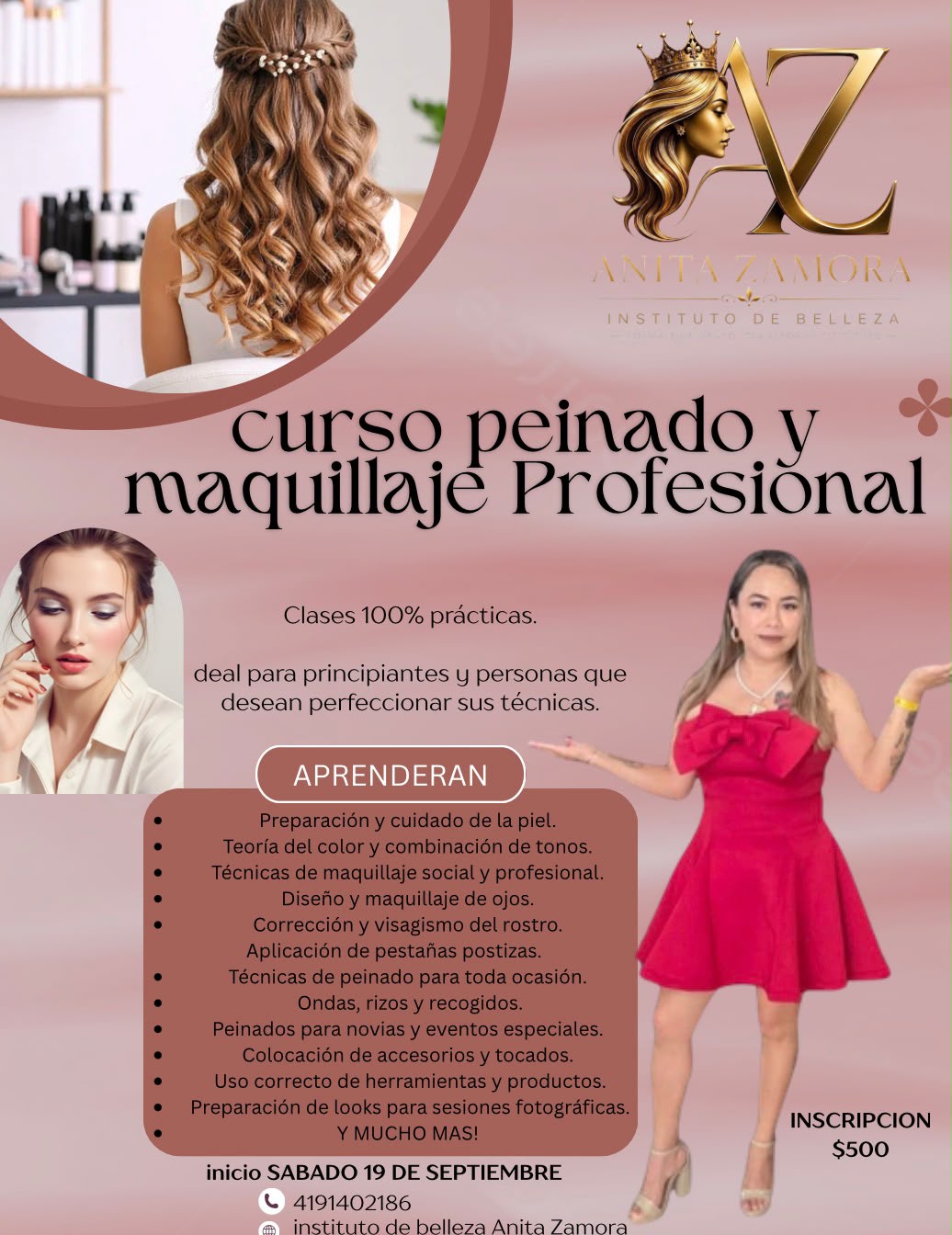 Curso de Peinado y Maquillaje Profesional
